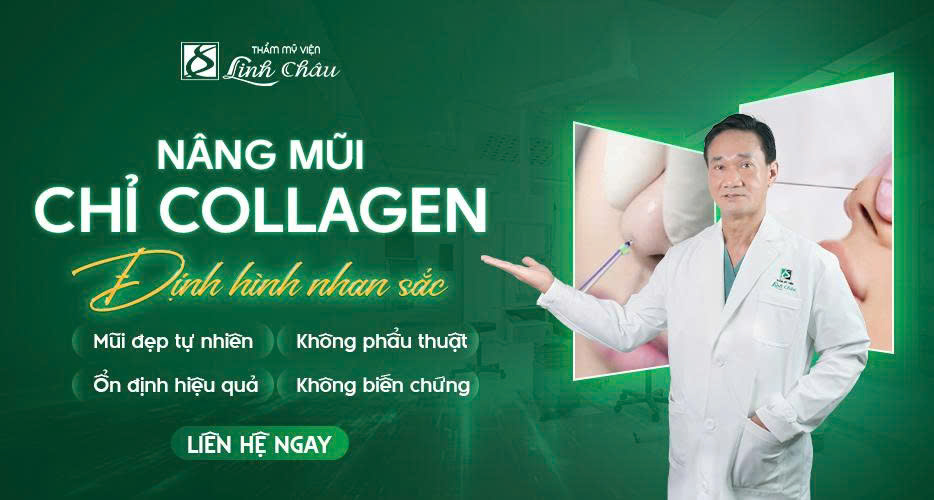 Nâng mũi chỉ collagen tại TMV Linh Chau Đà Nẵng