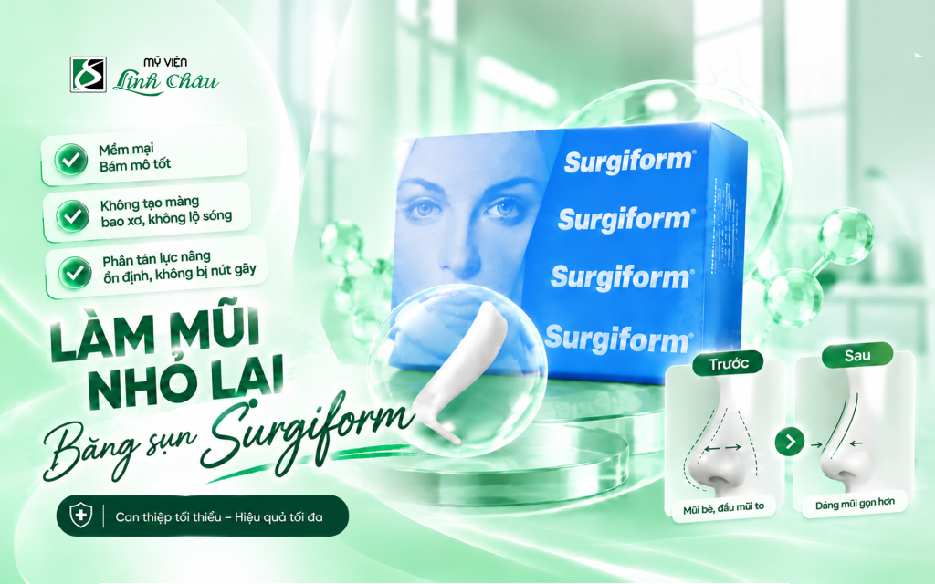 Cách Làm Mũi Nhỏ Lại Tự Nhiên Bằng Sụn Mũi Surgiform