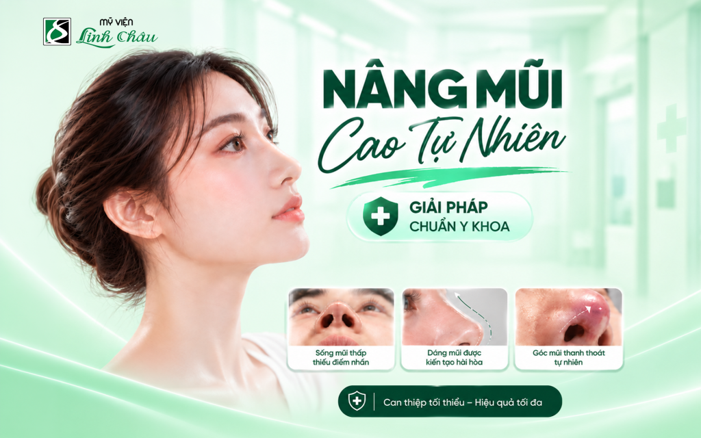 Nâng mũi cao tự nhiên – Giải pháp kiến tạo dáng mũi hài hòa, an toàn chuẩn y khoa